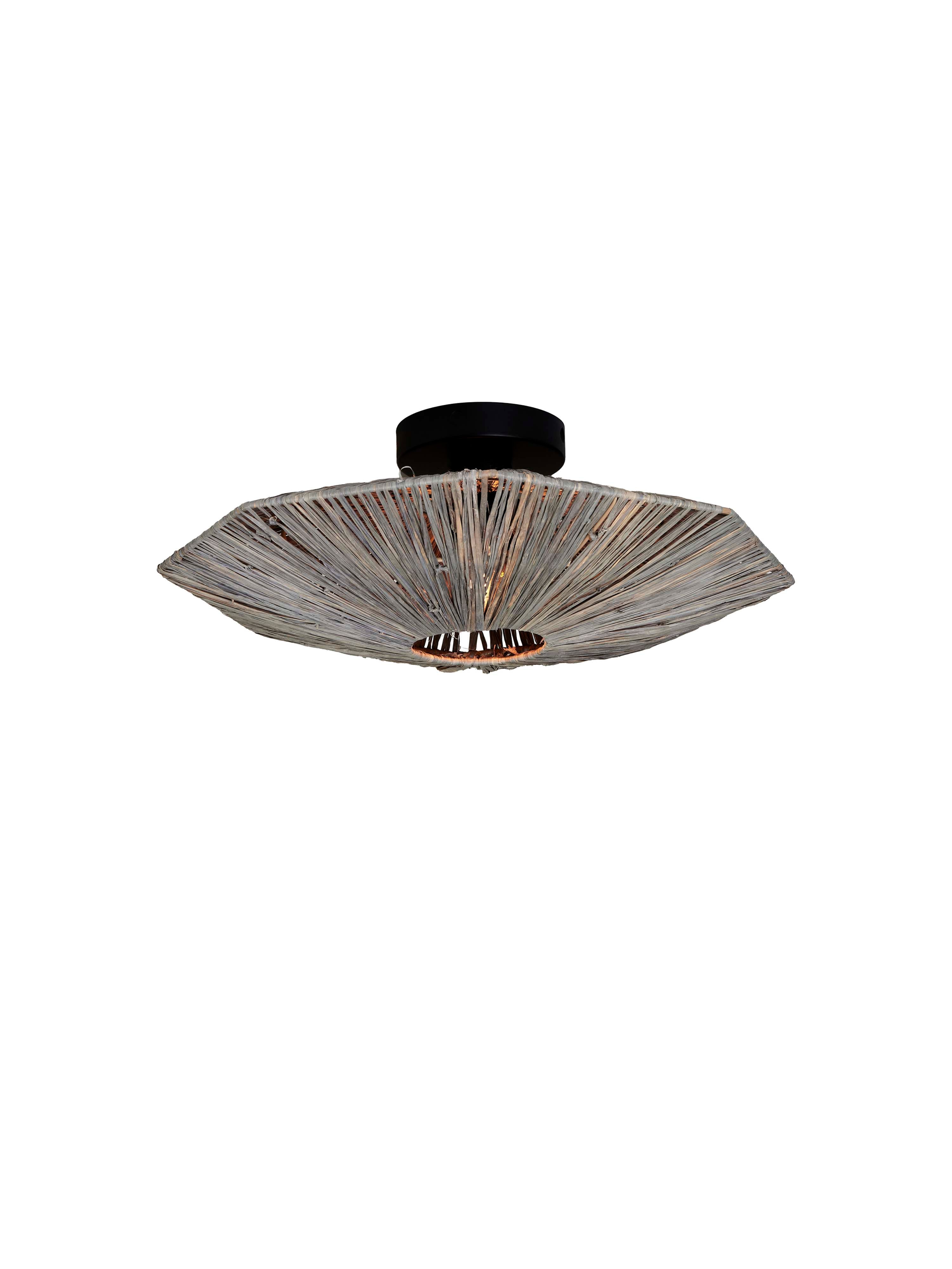 Good&Mojo Panama ceiling lamp, diameter 45cm, dark gray
